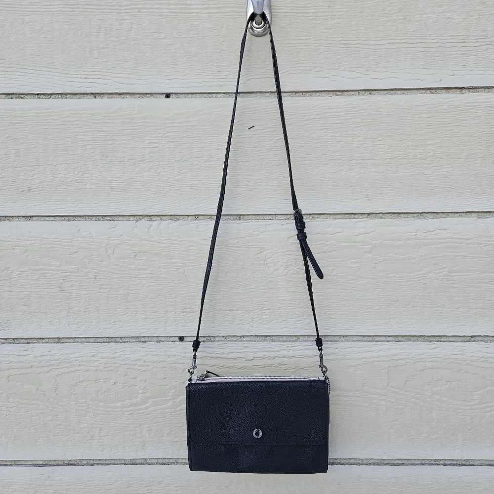 Coach Triple Crossbody in Colorblock black white pink